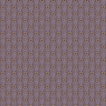 This fabric from Marcus Fabrics is designed by Judie Rothermel for the "I Love Purple" Collection. This fabric is purple with some tan dots and flower petals. Directional.