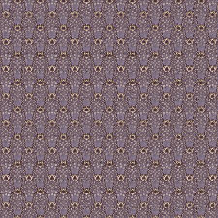This fabric from Marcus Fabrics is designed by Judie Rothermel for the "I Love Purple" Collection. This fabric is purple with some tan dots and flower petals. Directional.