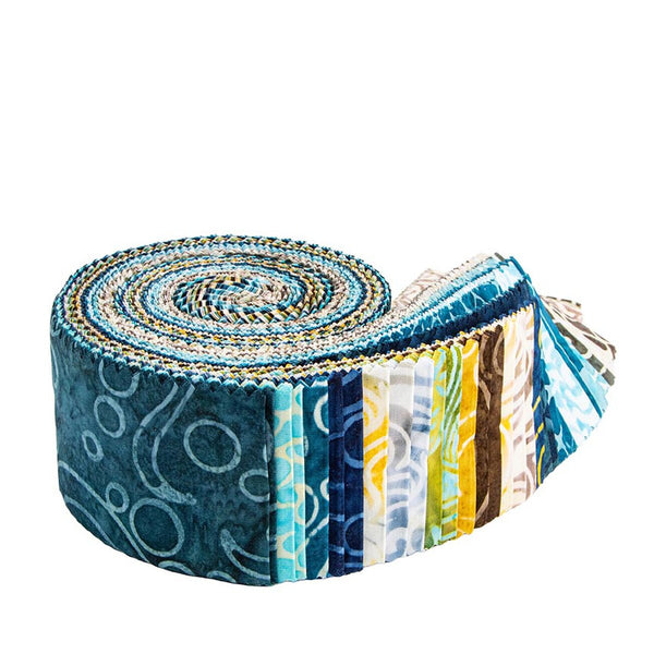 Batiks Sunken Treasure - 2.5" - Fabric Roll