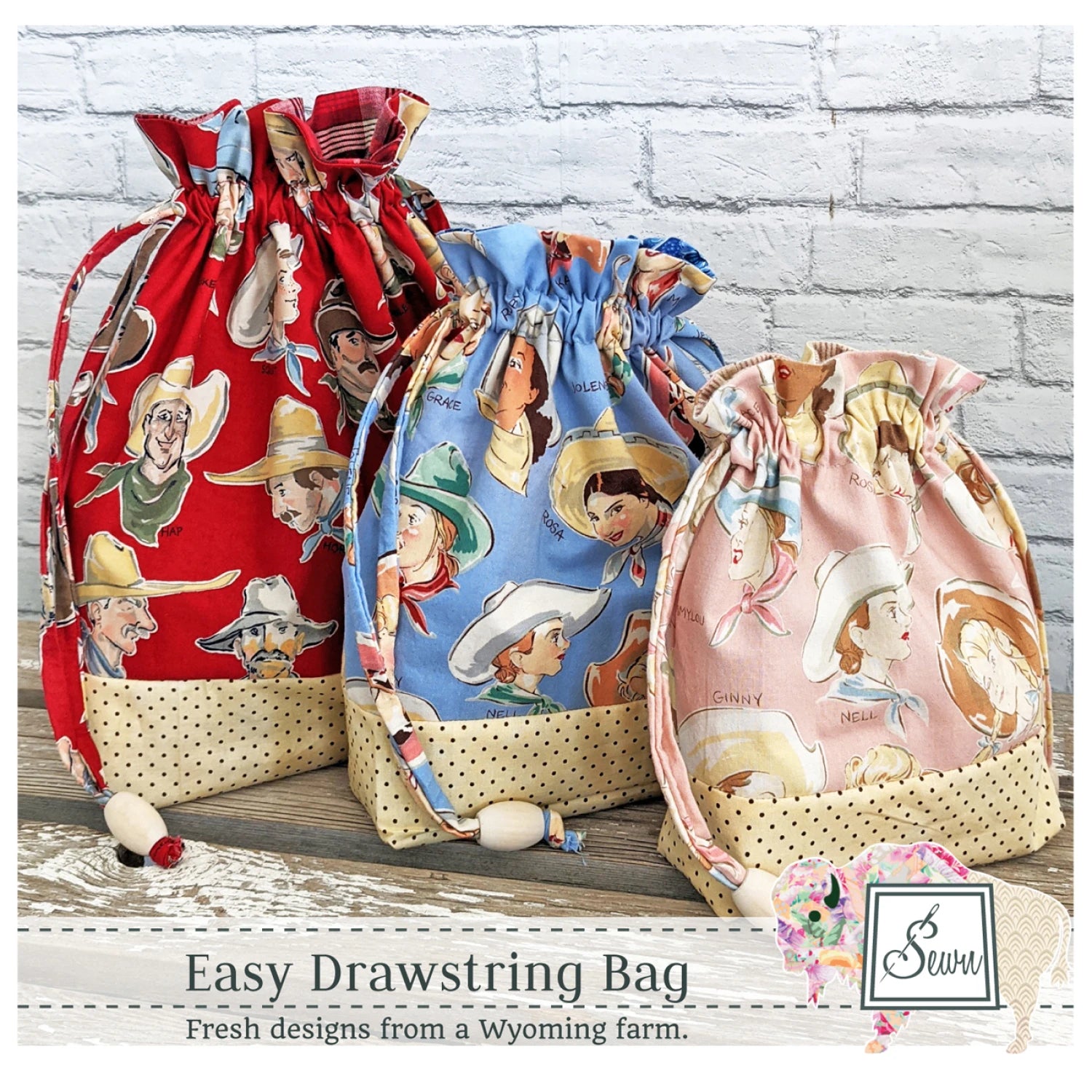 Easy Drawstring Bag – the-sew-op