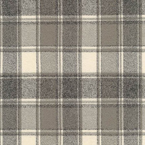 This flannel is grey and white. The grey is a purple brown grey that gives it a warm undertone. This flannel is super soft and would be great for all kinds of sewing projects. 