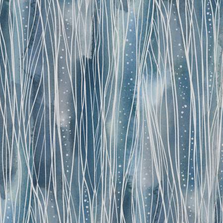 This fabric is from P & B Textiles designed by Jetty Home for the Set Sail Collection. This fabric is primarily blues with white lines throughout that give it movement. Beautiful coordinator for the other 2 in this collection. 