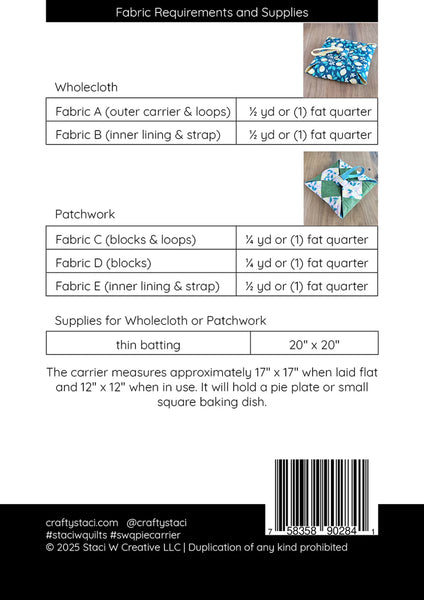 Pie Carrier Pattern