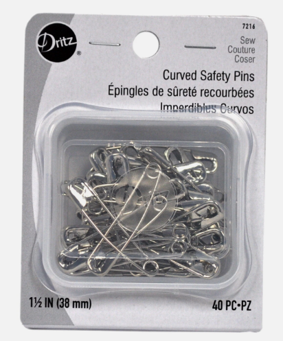 Curved Basting pins - Size 2