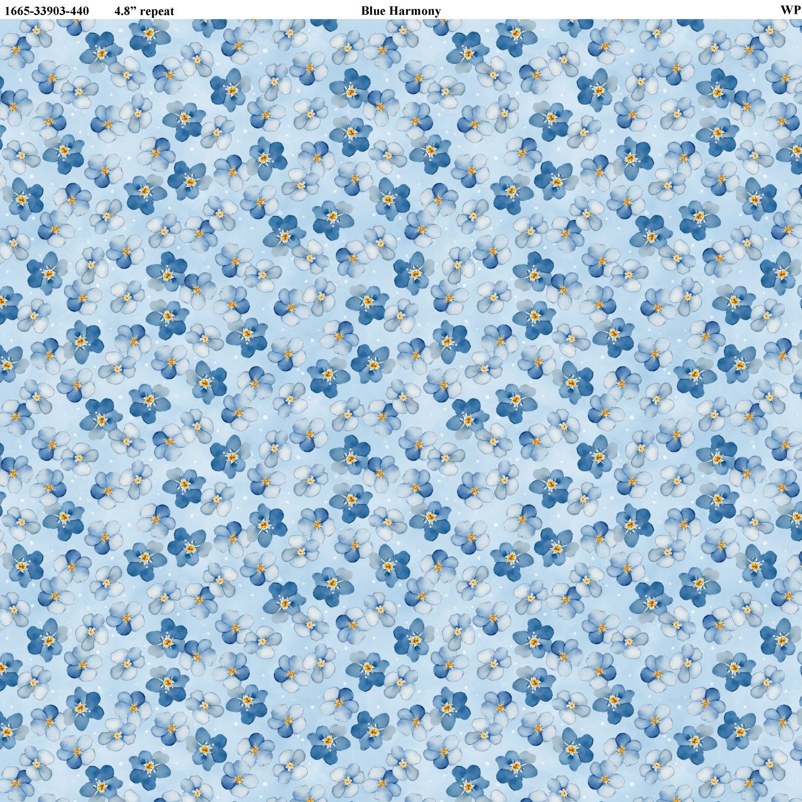 Petal Toss - Blue Harmony - Blue