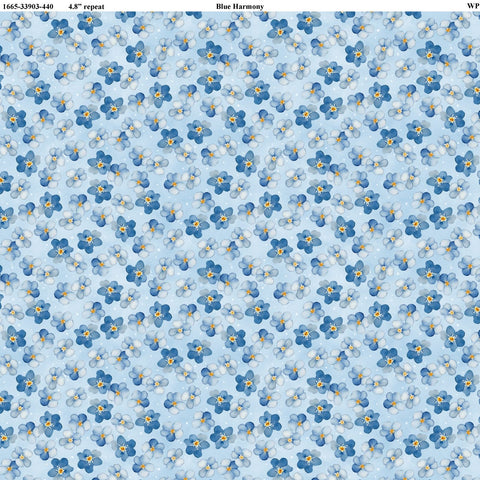 Petal Toss - Blue Harmony - Blue