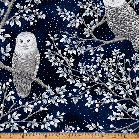 Owl - Midnight Perch - Midnight/Silver