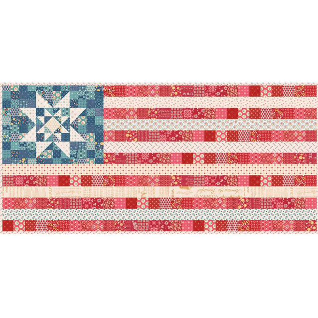 Oh Beautiful Flag Runner & Amber Waves Mini Quilt - Americana - Boxed Kit