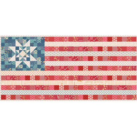 Oh Beautiful Flag Runner & Amber Waves Mini Quilt - Americana - Boxed Kit