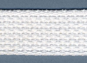 White Cotton Webbing - 1 in. Wide