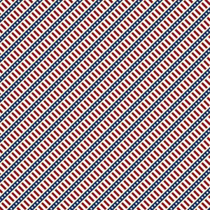 Diagonal Stripe - Hearts Anthem - Cream