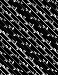 Diagonal Vines - Black