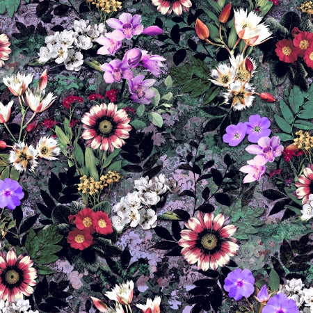Reverie - Floral Fantasy - Evening Shade Digiprint Fabric