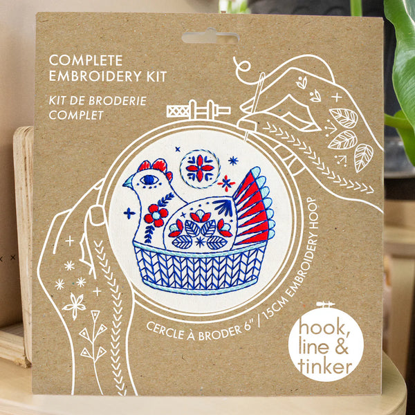 French Hen - Embroidery Kit