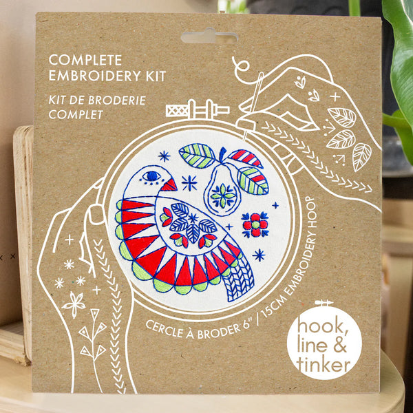 Partridge and Pear - Embroidery Kit