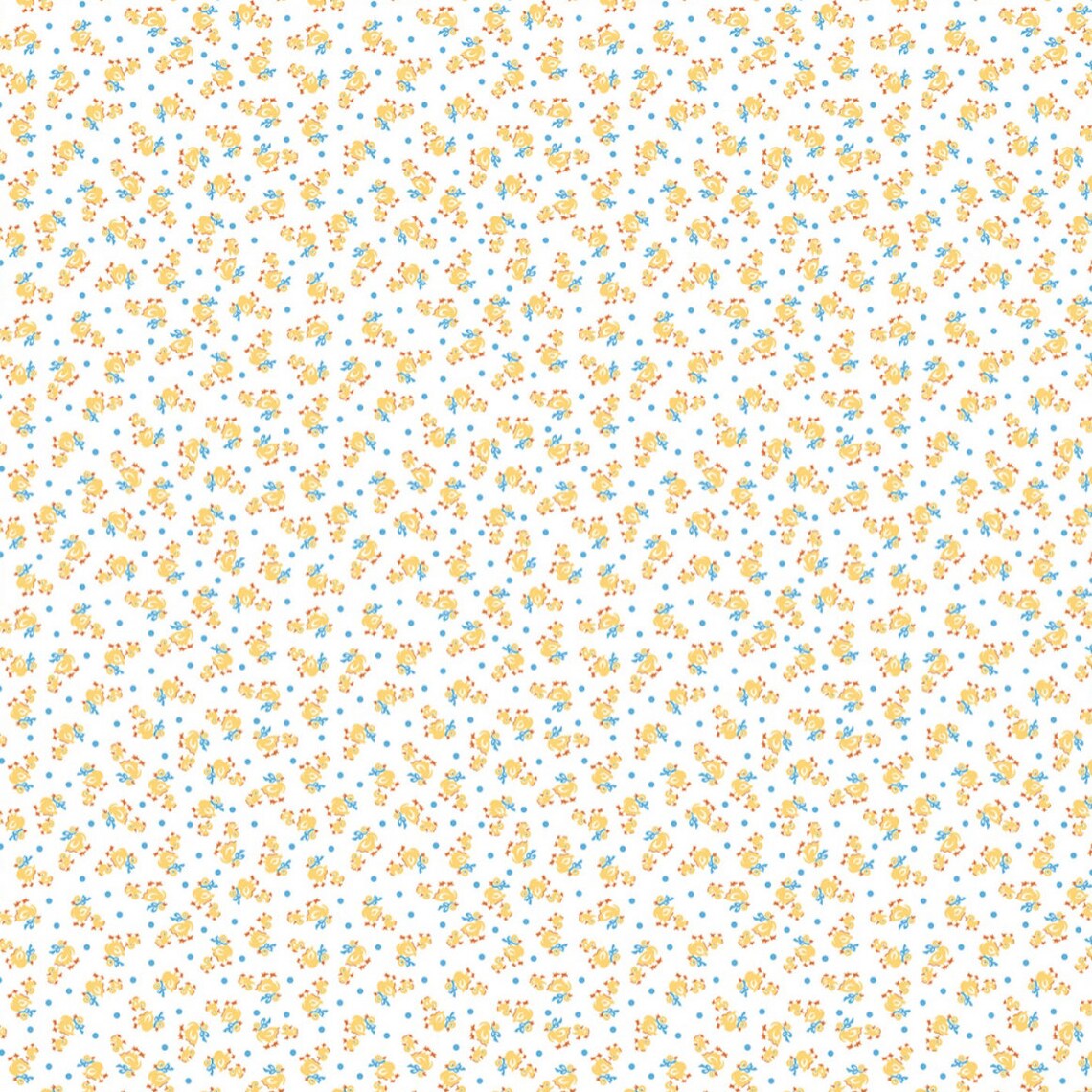 Storytime 30s by the RBD Designers for Riley Blake Designs is great for quilting, apparel and home decor. This print features little yellow ducks on a white background.&nbsp;