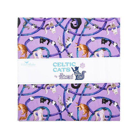 Celtic Cats - 42pcs - 5" Squares