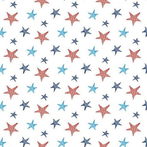 Stars - Liberty for All - White Multi