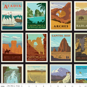 Postcards - National Parks - Black