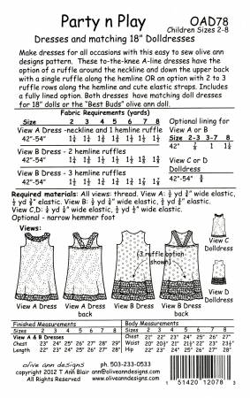 Party & Play Dresses & Doll Dresses