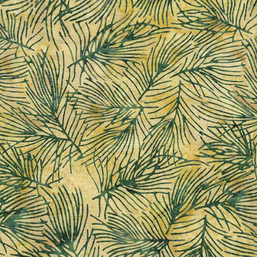 Pine Needle - Yellow Butter Batik