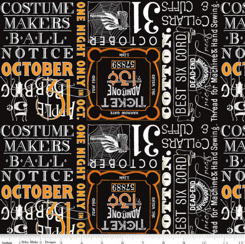 Ticket Text - Costume Maker's Act 2 - Black