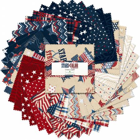 Stars of Valor - Navy Charm Pack