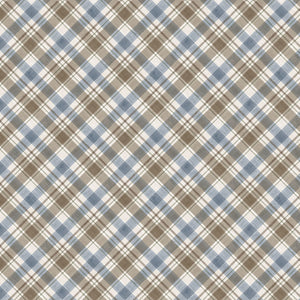 Diagonal Plaid - Wildwood - Slate