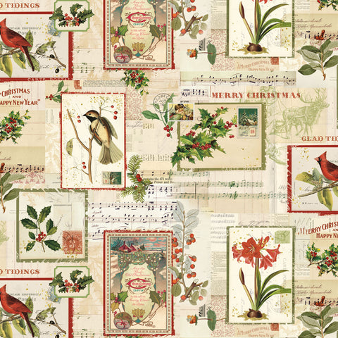 Digital Postcards - Holiday Nostalgia - Light Butter