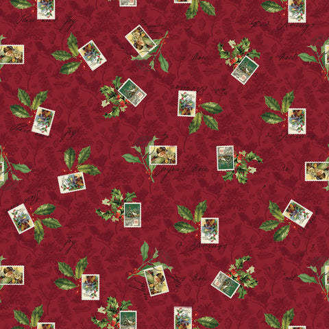 Digital Holly Stamps - Holiday Nostalgia - Red