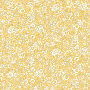 Beautiful bright yellow floral with white flowers! Flower Show Sunrise by Liberty Fabrics Collection. Perfect for quilting, crafting, and even garment making. Super soft hand!  100% Cotton, 44/45"