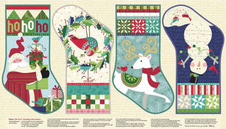 100% Cotton, 43/44in. Panel measures approx. 24in x 44in.  Sold by the panel.