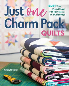 Who can resist a perfectly coordinated and fun-filled fabric charm pack? Now make the most of your growing collection with projects designed with the charm pack lover in mind. Sew colorful and bright quilt projects, each using only one charm pack, one extra fabric, and a background fabric. 