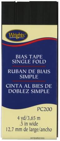 Bias Tape Double Fold 1/4 Inch Wide Black White Bias Tape Sewing Notions 