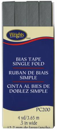 Wrights Double Fold Bias Tape is colorfast and needs no ironing. It's great for binding straight or curved edges, or as a color accent on apparel. Machine washable. 55% polyester and 45% cotton. 1/4 inch wide. 4 yards.