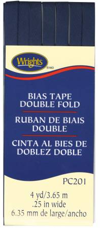 Wrights Double Fold Bias Tape is colorfast and needs no ironing. It's great for binding straight or curved edges, or as a color accent on apparel. Machine washable. 55% polyester and 45% cotton. 1/4 inch wide. 4 yards.