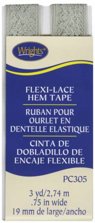 Ideal as a decorative band trim. Decorative facing for hems. Colorfast to dry cleaning. Iron at low heat. 100% Nylon. 3/4in x 2 1/2 yds.
