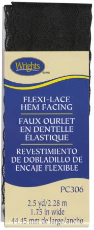 Ideal as a decorative band trim. Decorative facing for hems. Colorfast to dry cleaning. Iron at low heat. 100% Nylon. 1 3/4in x 2 1/2 yds.