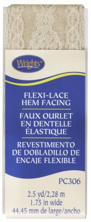 Ideal as a decorative band trim. Decorative facing for hems. Colorfast to dry cleaning. Iron at low heat. 100% Nylon. 1 3/4in x 2 1/2 yds.