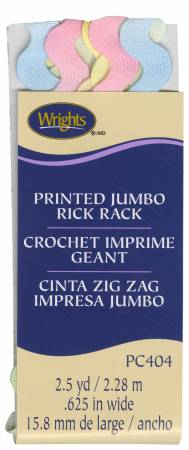An easy to use decorative trim for clothing, scrapbooking, home decor and really any craft project. It can be fused, glued or sewn on, has non-curl points. Easy care machine washable and colorfast.