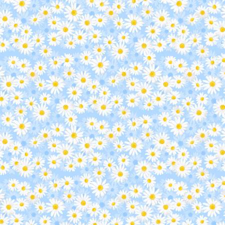 This charming daisy textile has a painterly quality with each petal.  From KANVAS by Benartex Daisy Delight by Kanvas Studio Collection 100% Cotton, 44/5" ALL FABRICS ARE PRICED BY THE HALF YARD.  PLEASE ORDER IN QUANTITIES OF 1/2 YARD.  WE WILL CUT IN ONE PIECE.