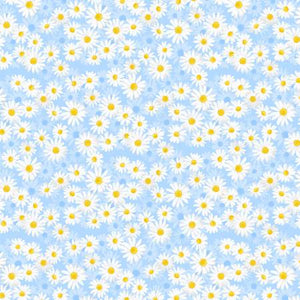 This charming daisy textile has a painterly quality with each petal.  From KANVAS by Benartex Daisy Delight by Kanvas Studio Collection 100% Cotton, 44/5" ALL FABRICS ARE PRICED BY THE HALF YARD.  PLEASE ORDER IN QUANTITIES OF 1/2 YARD.  WE WILL CUT IN ONE PIECE.