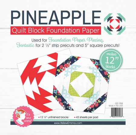 Pineapple Block Foundation Paper Pad