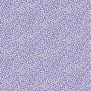 Pat Sloan for Benartex - this fabric is covered in little white vines and leaves over a purple background. This is a great alternative to a solid! Small scale design. 