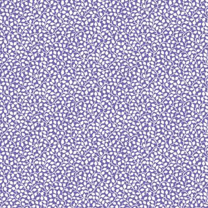 Pat Sloan for Benartex - this fabric is covered in little white vines and leaves over a purple background. This is a great alternative to a solid! Small scale design. 