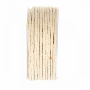 Wrights Cotton Piping Cord is a 91% Cotton / 9% Polyester, for use as the filler for piping or trim on pillows, curtains, draperies, and comforters. Use in rugs or fabric bowls. Machine washable. Natural