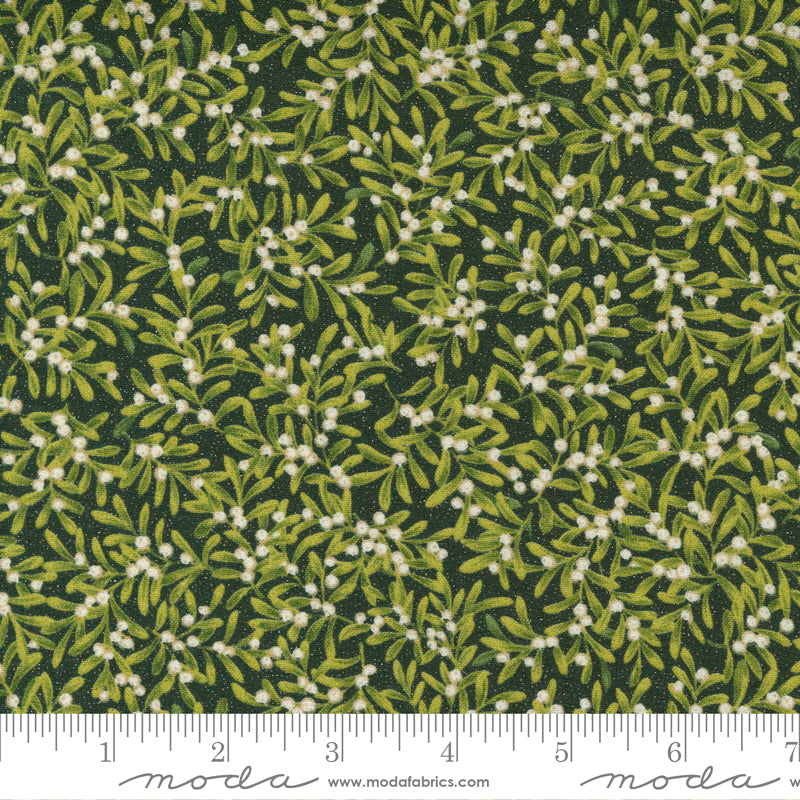 This collection is sure to add shimmer to any project! Perfect for holiday quilts, gifts, projects and especially wrapping presents! The glitter does not transfer and fabric is soft. All the shimmer without the feeling of glitter! 100% Cotton, 44/5"  ALL FABRICS ARE PRICED BY THE HALF YARD.  PLEASE ORDER IN QUANTITIES OF 1/2 YARD.  WE WILL CUT IN ONE PIECE.