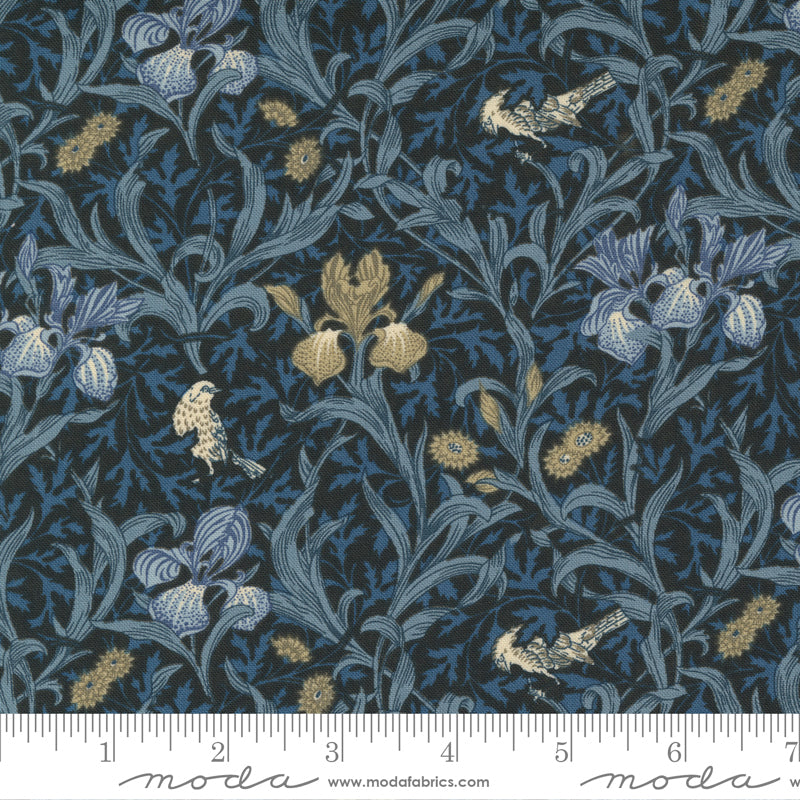Description:100% Cotton Type:44"-45" Wide Designer / Author:Barbara Brackman Group Name:Best Of Morris Origin:Made in Japan Color:Dark Blue