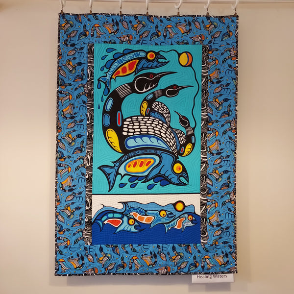 Healing Waters by Mark Anthony Jacobson (Native Name: Pey-sim-away-apey-binasi) is an amalgamation of his works that embrace the profound beauty of Ojibway culture.