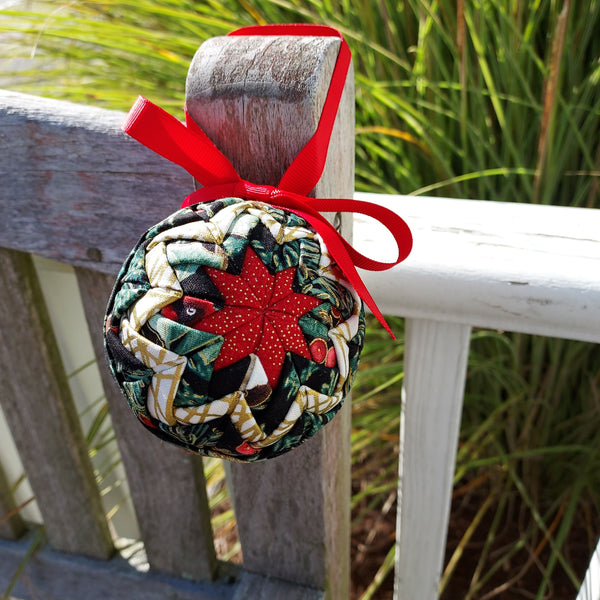 This is an easy ornament project that does not require ANY sewing!  Just fold and pin!  Make it for yourself or someone else this holiday season. Suitable for students ages 9+. All materials included.